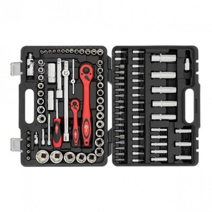 Набір інструментів професійний 1/2 "& 1/4", 108од., , Cr-V INTERTOOL ET-6108-ET-6108