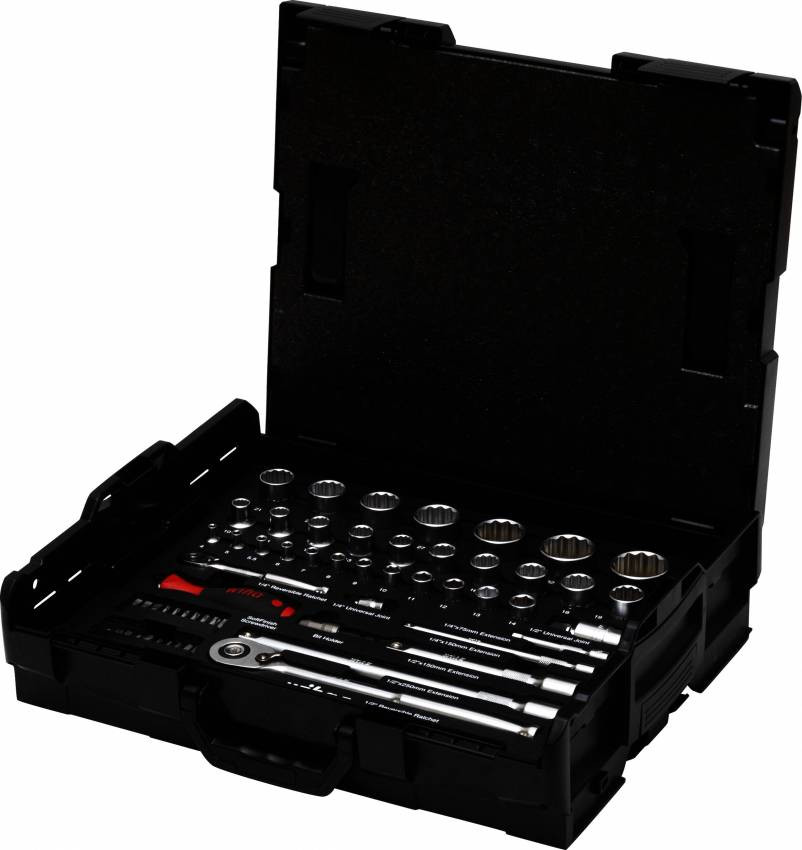 Набір торцевих ключів і біт 1/4" і 1/2" 60 предметів Wiha 44685-44685_WH