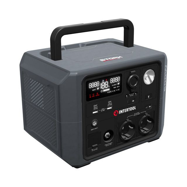 Станція зарядна портативна 0,6 кВт, 537,6 Втг, LiFePO4 INTERTOOL WT-7001-WT-7001