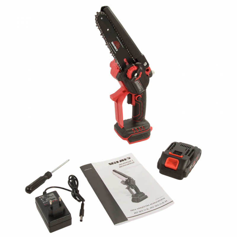 Пила ланцюгова акумуляторна Vitals AKZ 1815-1n BL Kit-242177