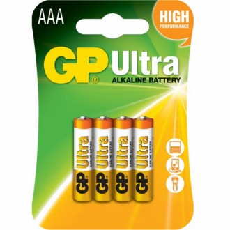 Батарейка GP ULTRA ALKALINE,24AU-U4,LR03,AAA блістер-[articul]