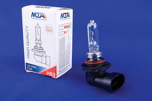 Лампа автомобільна HB3 12V 65W P20D (ближня/дальня, протитуманна) MTA-80016 HB31