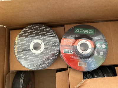 Диск зачисний по нержавіючій сталі (Ceramic) 125х6.0х22.2мм (5шт. в пач.) APRO PRO-[articul]