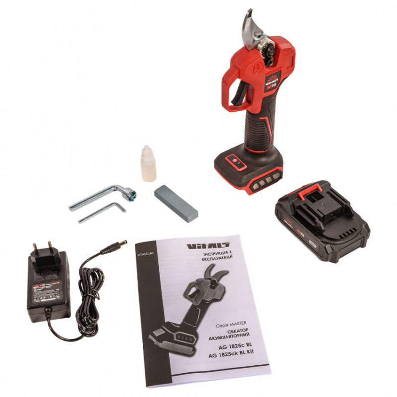 Секатор акумуляторний Vitals Master AG 1825ck BL Kit-235297