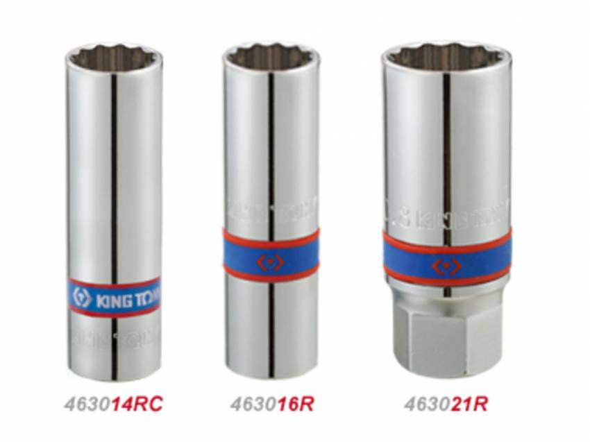 Головка свічкова 1/2 "21мм 12гранн з гумкою, арт.463021R-463021R