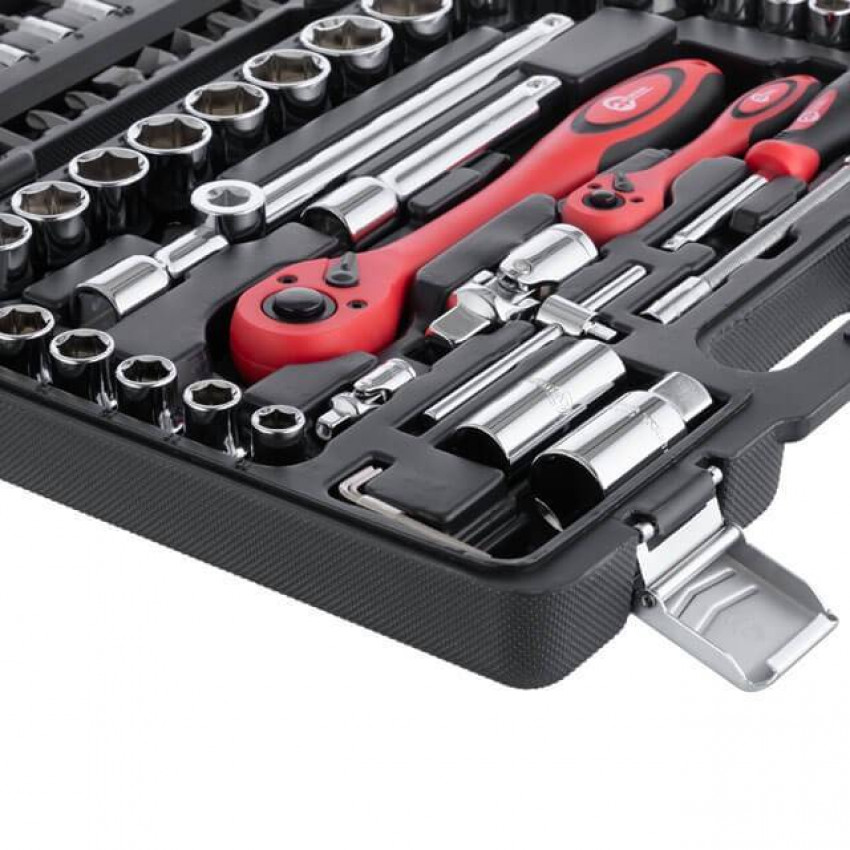 Професійний набір інструментів 1/2", 1/4", 94 од., Cr-V INTERTOOL ET-6094-ET-6094