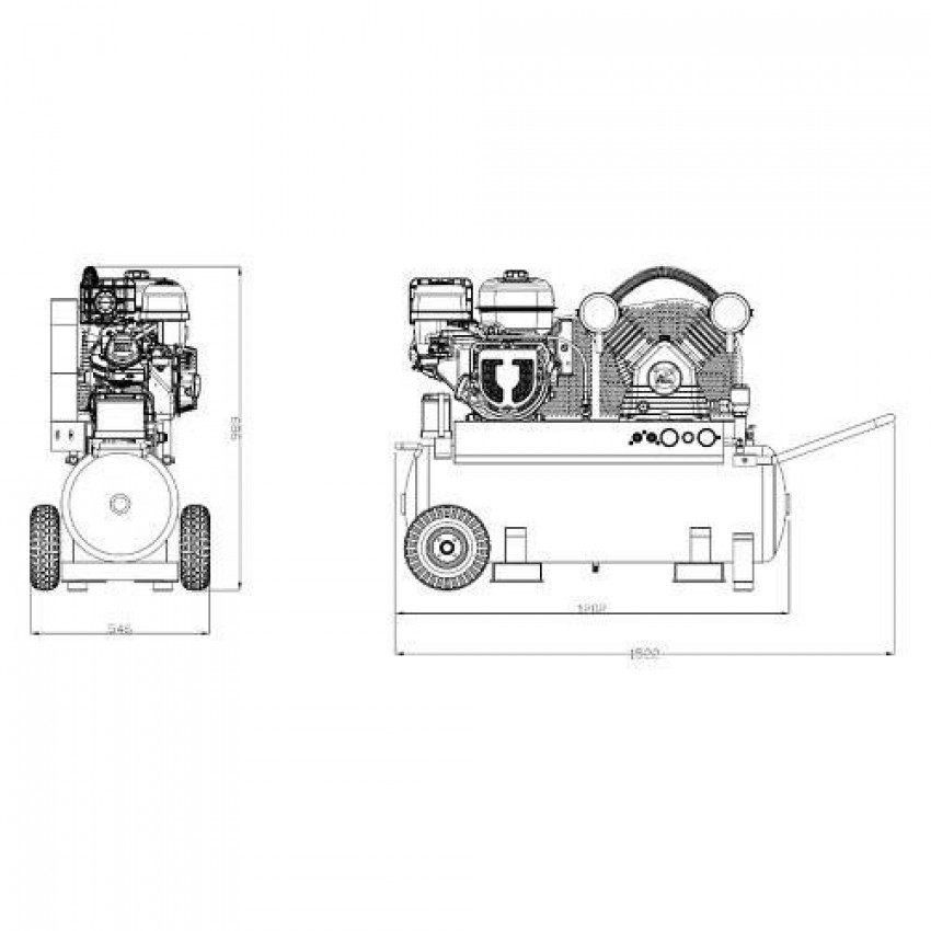 Компресор бензиновий Genergy Mistral 110 л-300100001