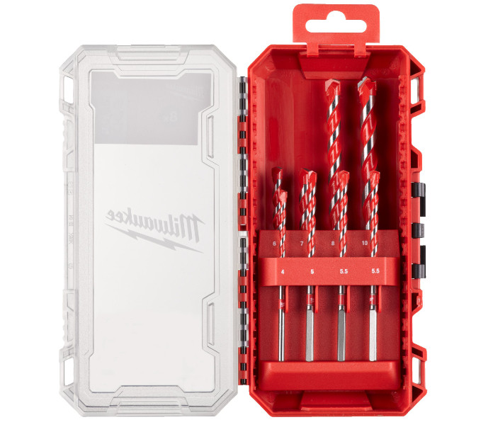 Набір ударних свердл 8 шт. MILWAUKEE, пластиковий кейс-4932493882