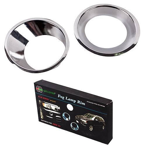 Накладка хрому BMW X5' (00-03) дод. фари (2 од.)-FLR-BW01