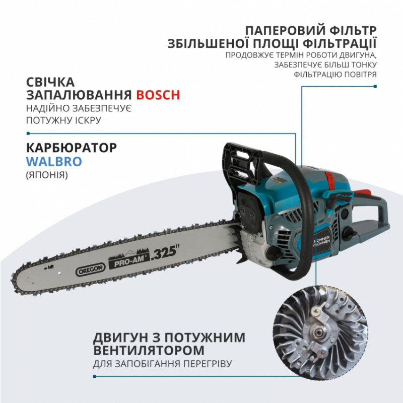Бензинова пила  KS CS31G-18-1-KS CS31G-18-1