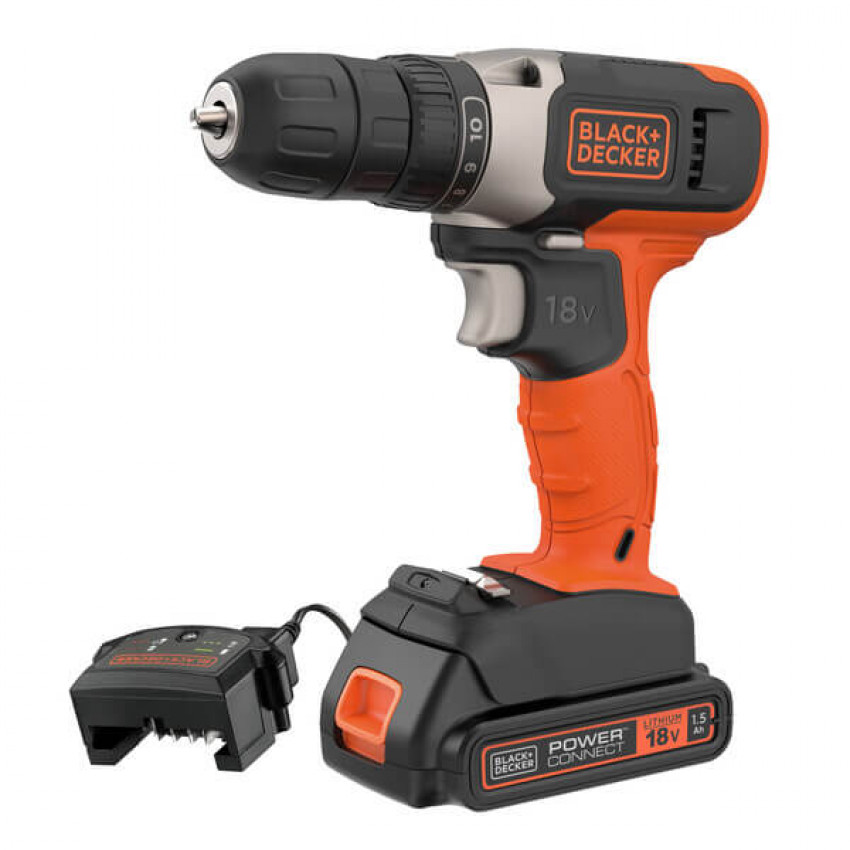 Дриль-шурупокрут акумуляторний BLACK+DECKER BCD001C1-BCD001C1