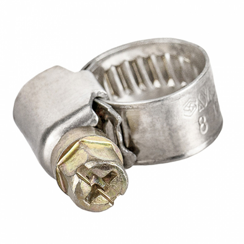 Хомут черв'ячний нержавіючий 9мм D8-12мм 25шт Sigma (2510001)-2510001