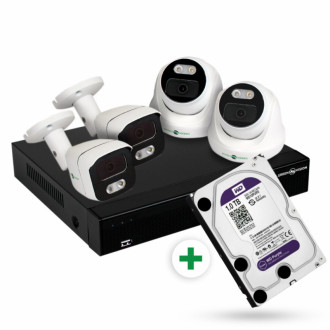 Вуличний комплект відеоспостереження GV-K-E36/04 5MP + Диск 1TB-[articul]
