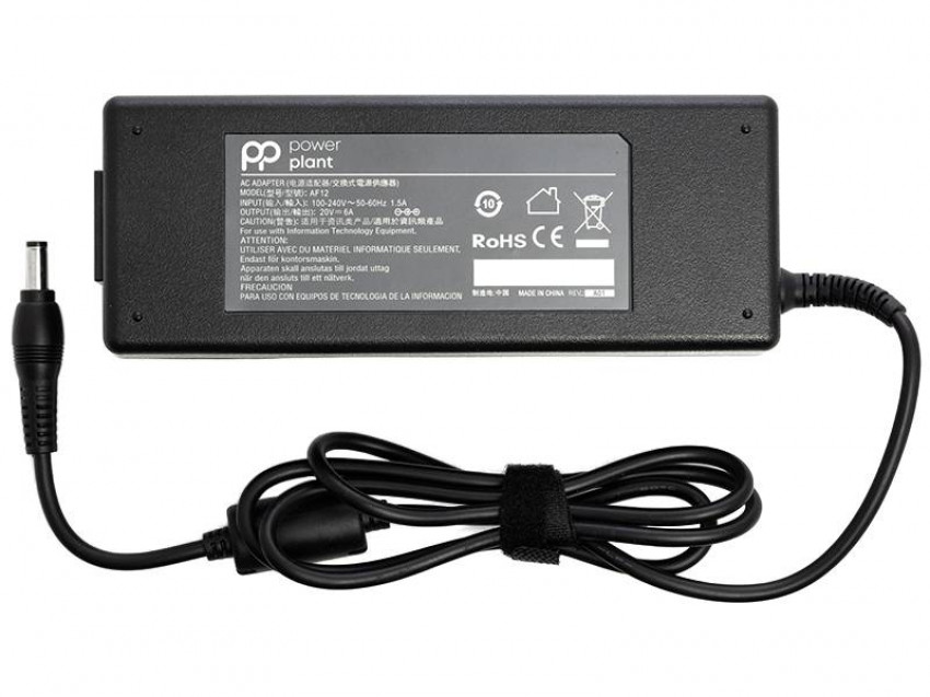 Адаптер для ноутбука PowerPlant ACER 220V, 20V 120W 6A (5.5*2.5)-AC120H5525