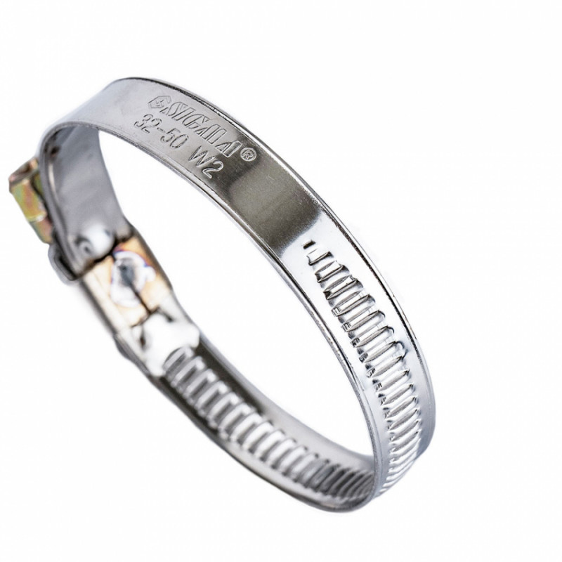 Хомут черв'ячний нержавіючий 9мм D32-50мм 25шт Sigma (2510101)-2510101