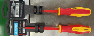 Викрутка діелектрична SL3x100 CrV (плоска) обгумована APRO-[articul]