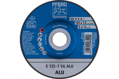 Круг зачисний 125*7,4*22 алюм./кол.мет. SG-Plus Whisper-Alu-[articul]
