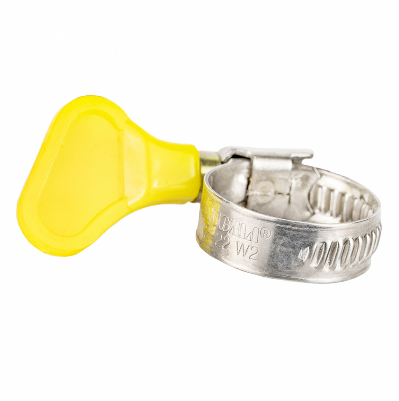 Хомут черв'ячний нержавіючий з метеликом 9мм D12-22мм 25шт Sigma (2512031)-2512031