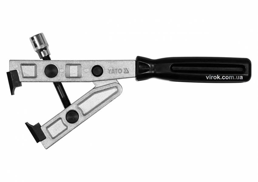 Щипці для затягування стрічкових металевих хомутів YATO: 3/8", L=270 мм, діапазон - 0-40 мм-YT-06535