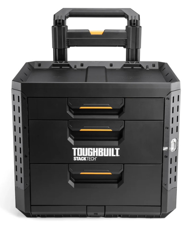 Ящик для інструментів TOUGHBUILT TB-B1-D-R93 StackTech на колесах з 1+2 висувними шухлядами-TB-B1-D-R93