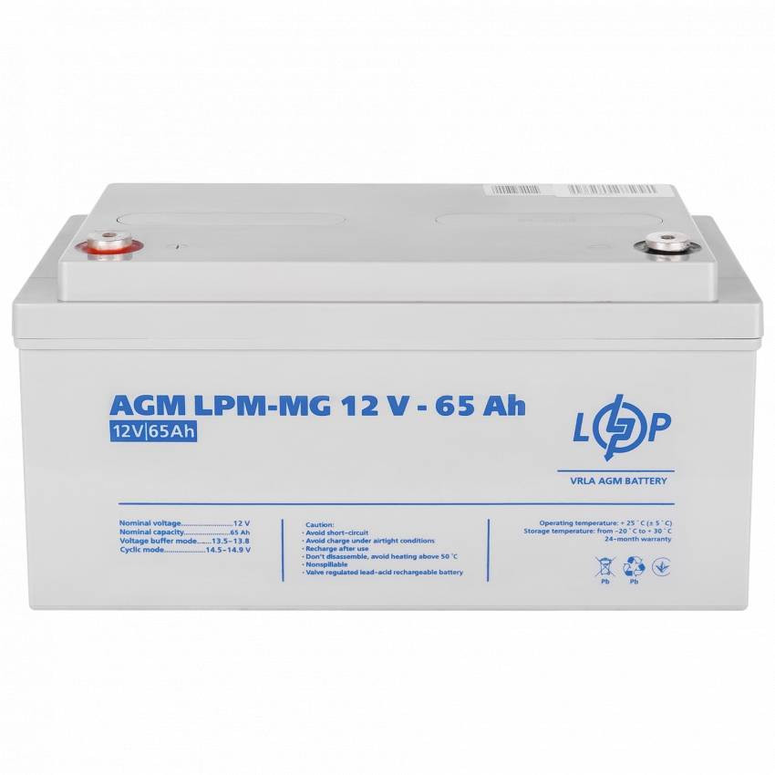 Акумулятор мультигелевий LPM-MG 12V - 65 Ah-LP3872