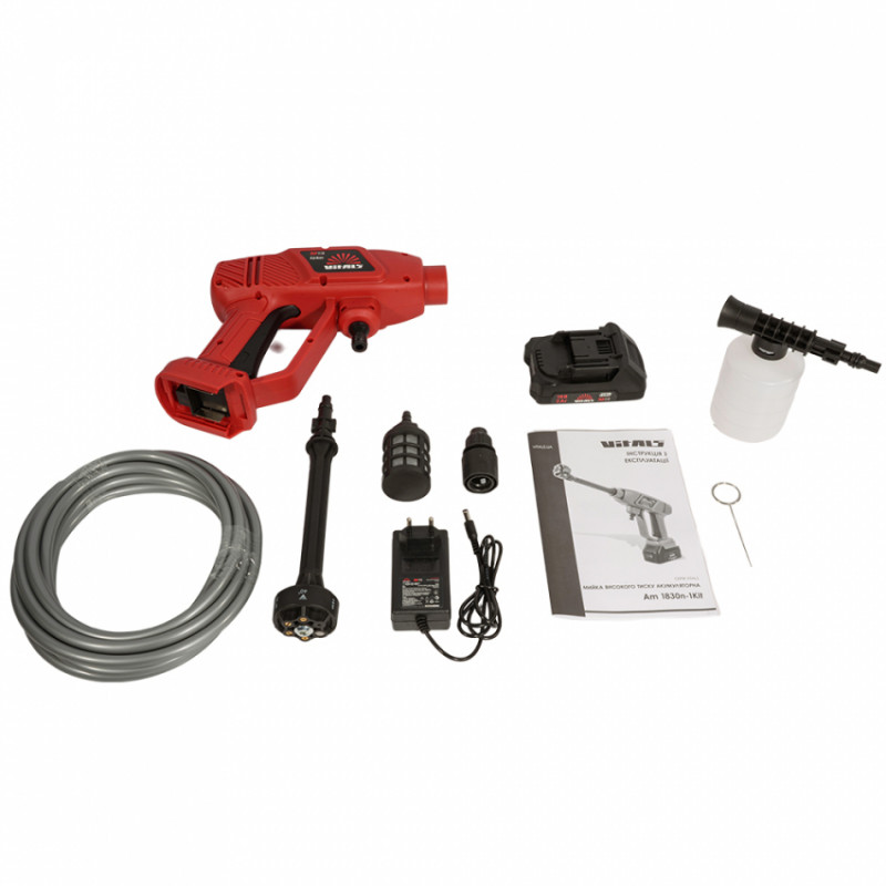 Мийка високого тиску акумуляторна Vitals Am 1830n-1Kit-243496