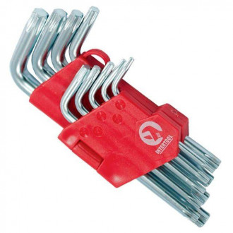 Набір ключів Г-подібних TORX 9 шт, Т10-Т50, CrV, Small INTERTOOL HT-0607-[articul]