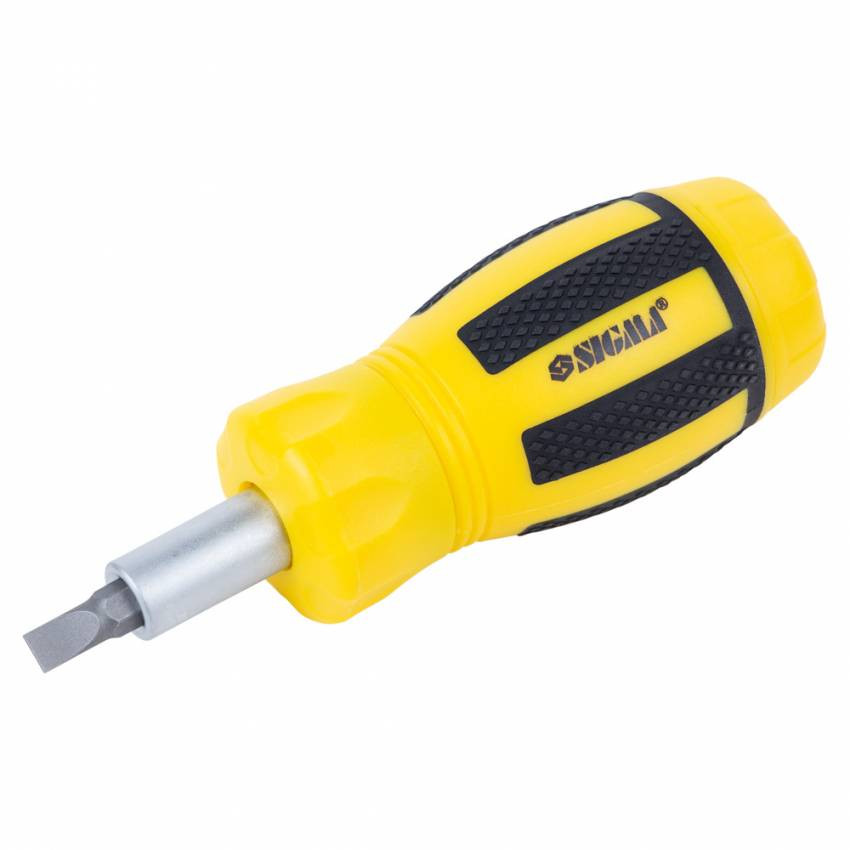 Викрутка з реверсом MINI біти 6шт CrV Sigma (4001811)-4001811