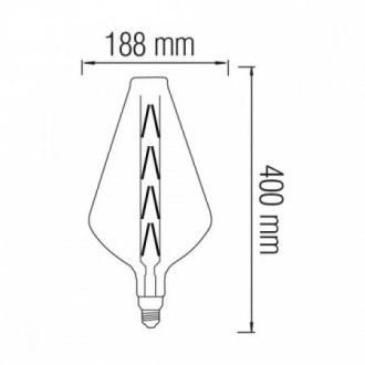 Світлодіодна лампа Filament PARADOX-XL 8W Е27 Titanium