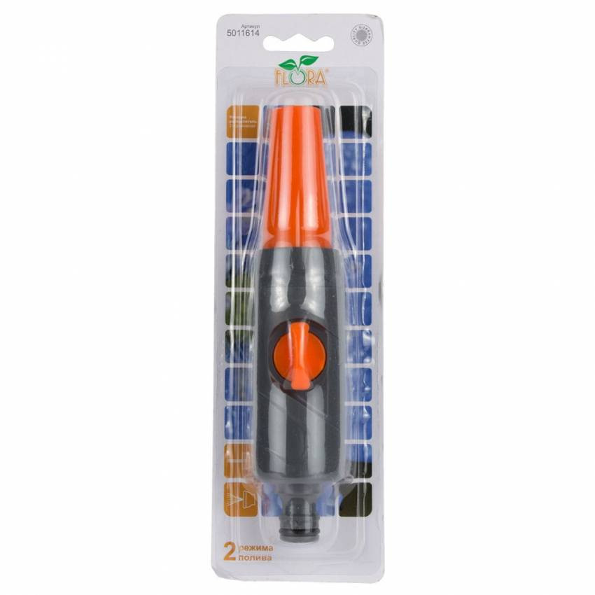 Насадка розпилювач 2-х режимний (ABS TPR) FLORA (5011614)-5011614