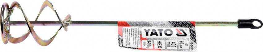 Ключ TORX Г-подібний 2-сторонній YATO Cr-V, Т25, 20 х 100 мм-YT-05497