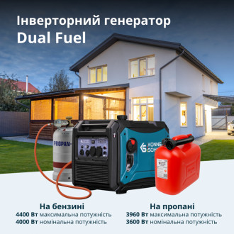 Інверторний газобензиновий генератор KS 4000iEG S-[articul]