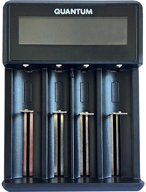 Зарядний пристрій Quantum QM-BC4140 універсальний 4-slot (USB), РК-дисплей, BEST LINE-QM-BC4140