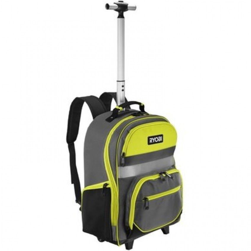 Рюкзак для інструменту RYOBI RSSBP2, 25л, на коліщатках, телескопічне руків'я, поліестер 600D-5132005344