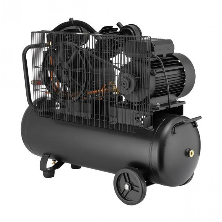 Компресор 50 л, 3 кВт, 220 В, 10 атм, 500 л/хв, 2 циліндра INTERTOOL PT-0016-PT-0016