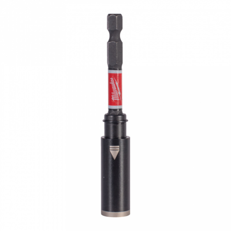 Тримач для біт магнітний ShW 1/4'' Hex MILWAUKEE, 75мм (з гвинтовим фіксатором)-4932500396