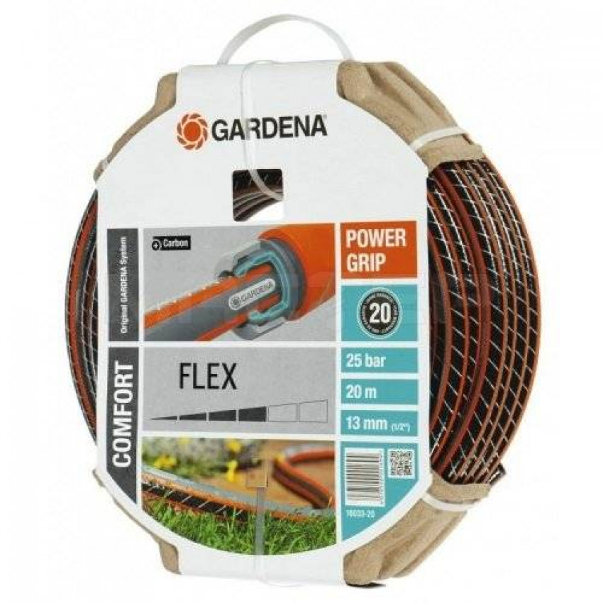 Шланг в комплекті зі сполучними елементами Gardena Flex 13 мм х 20 м.-18034-20.000