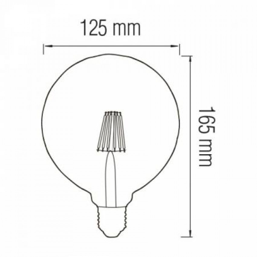 Світлодіодна лампа Filament RUSTIC TWIST-6 6W E27 2200К-001 038 0006