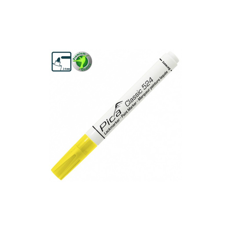 Рідкий промисловий маркер Pica Classic 524/44 Industry Paint Marker, жовтий-524/44