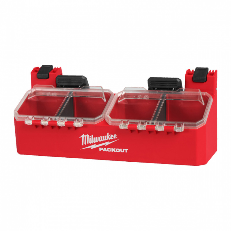 Тримач з двома відсіками з кришкою для для кейсів PACKOUT MILWAUKEE-4932500148