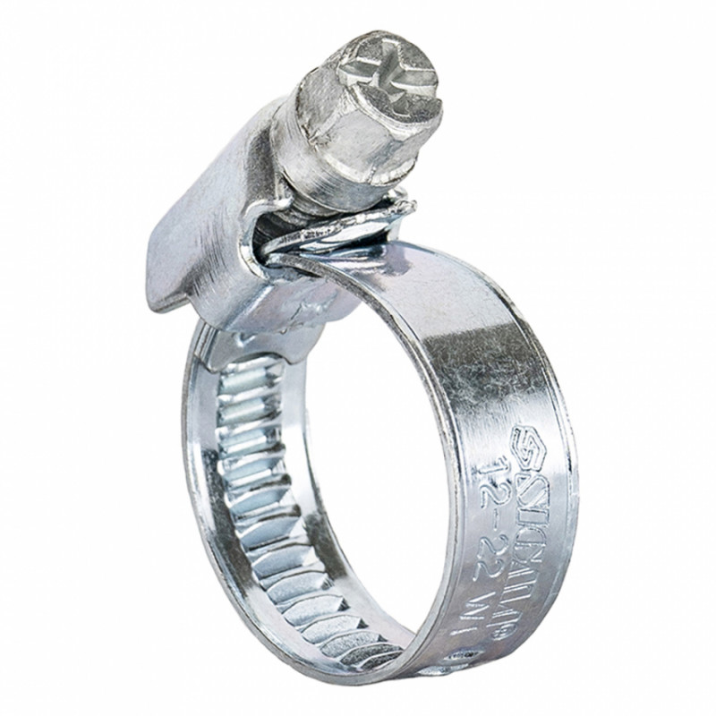 Хомут черв'ячний оцинкований 9мм D12-22мм 25шт Sigma (2511031)-2511031