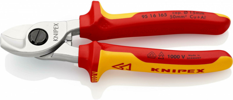 Ножиці для різки кабелів KNIPEX 95 16 165 SB-95 16 165 SB
