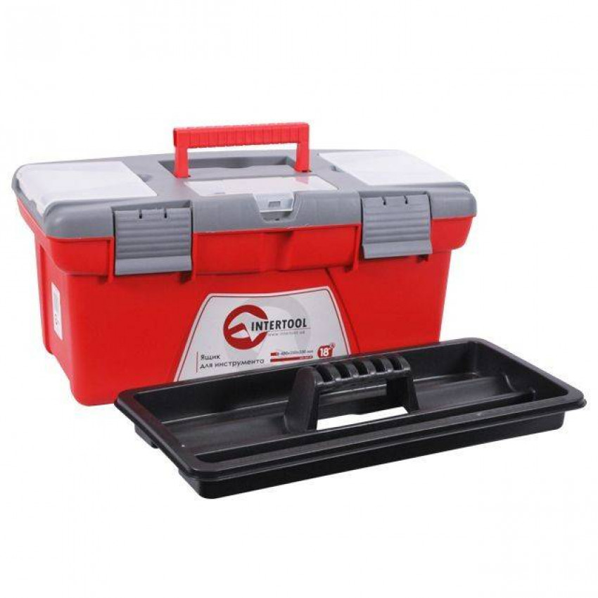 Ящик для інструментів 18" 480*250*230мм INTERTOOL BX-0418-BX-0418