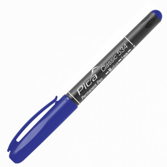 Маркер перманентний Pica Classic 534/41 Permanent Pen Medium, тонкий синій-[articul]