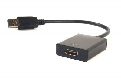 Кабель-перехідник PowerPlant HDMI female - USB 3.0 M-[articul]