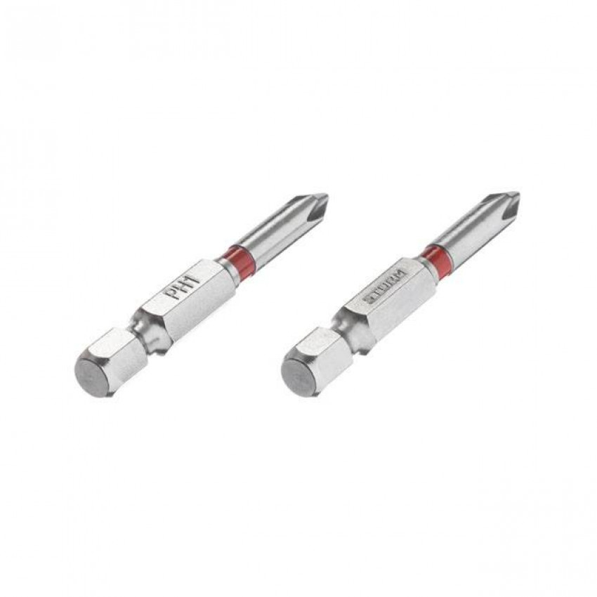 Комплект викруткових насадок PH1 1/4" * 50мм, S2, уп. 2 од., STORM INTERTOOL VT-0211-VT-0211