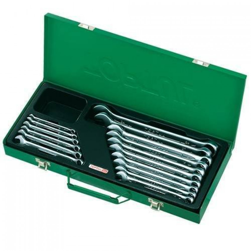 Комплект ключів комбінованих 16 шт. 6-24мм (metal box) TOPTUL GAAD1602-GAAD1602