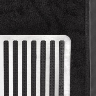 Килимки PVC знімна повсть КУ-16044 BK 5шт./компл. чорні 74x50 47x50 23x50 м/п