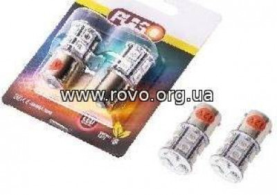 Лампи PULSO/габаритні/LED S25/BA15s/13 SMD-5050/12v/Red/1 конт.