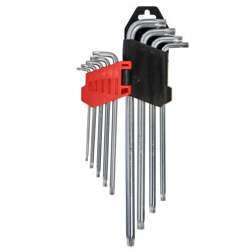 Набір ключів шестигранних подовжених Torx 9 шт. Т10–Т50 Vitals Master-189339